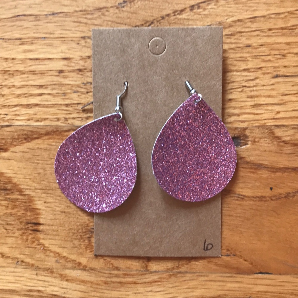 Pink Sparkled Earrings